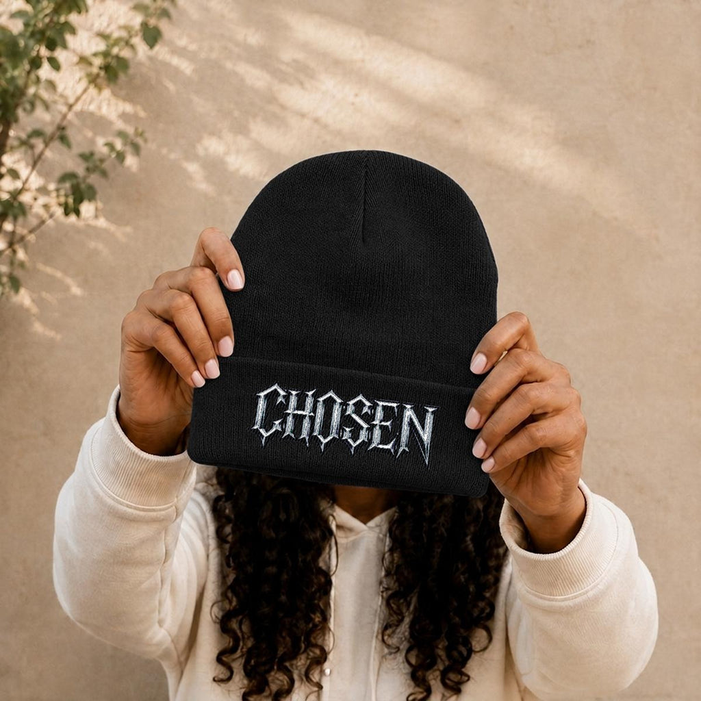 Embroidered Knit Beanie