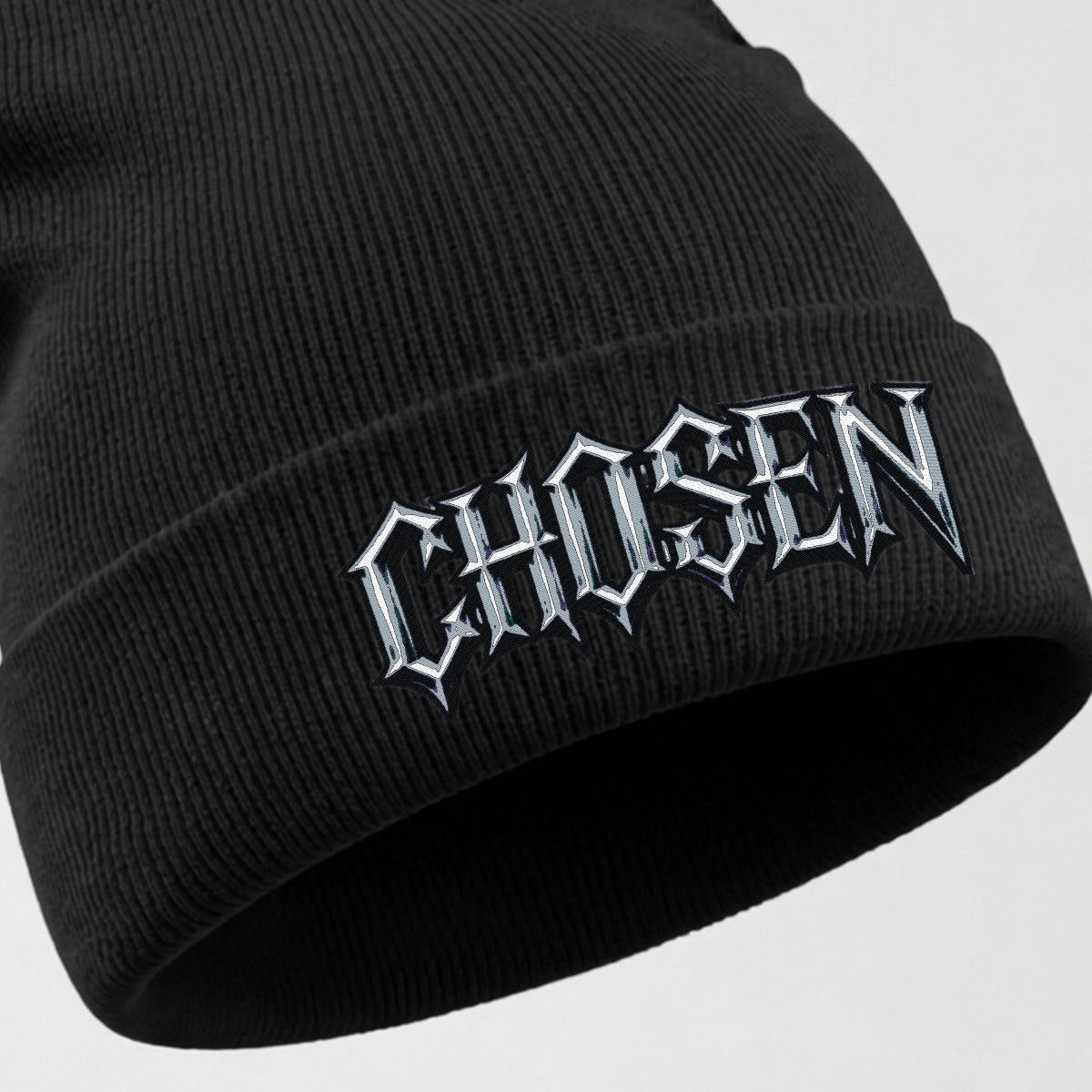 Embroidered Knit Beanie