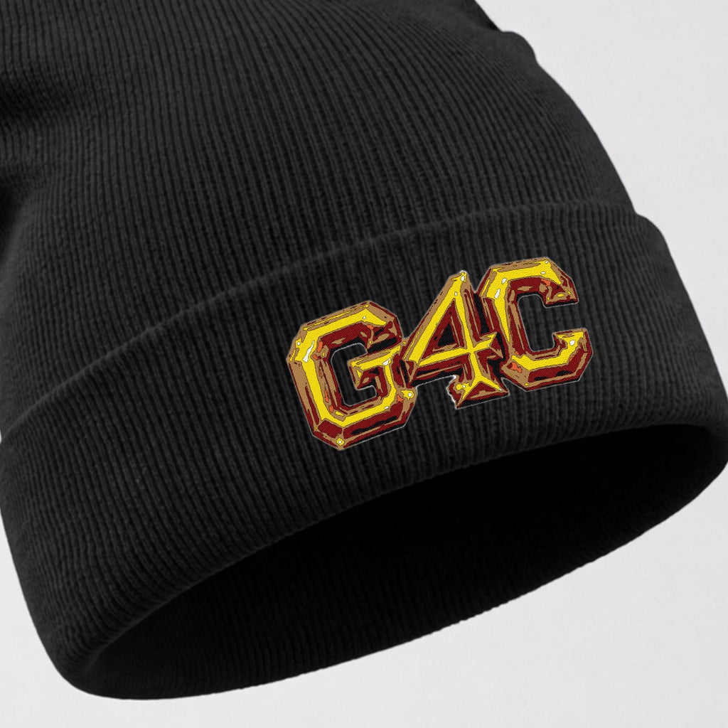 Embroidered Knit Beanie