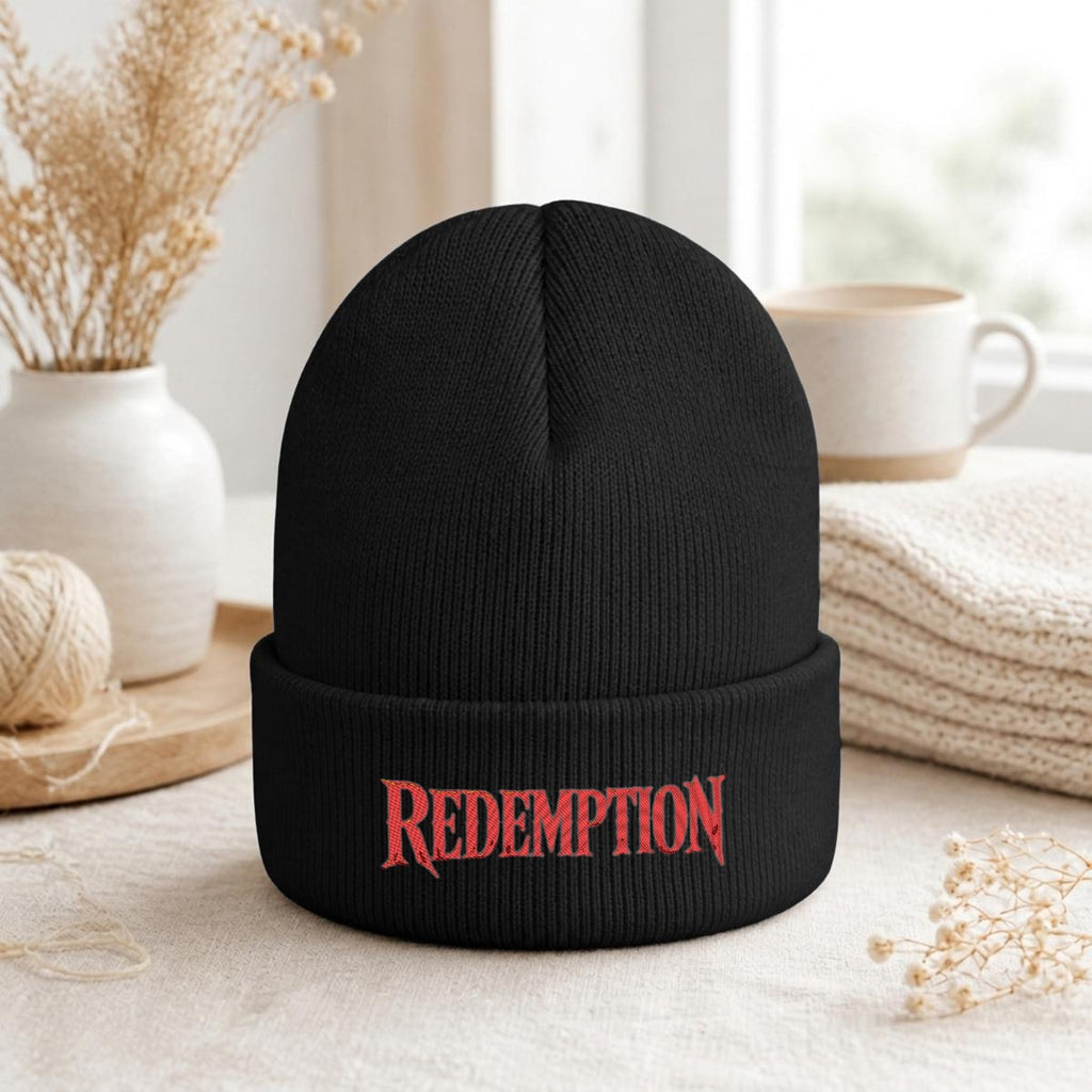 Embroidered Knit Beanie