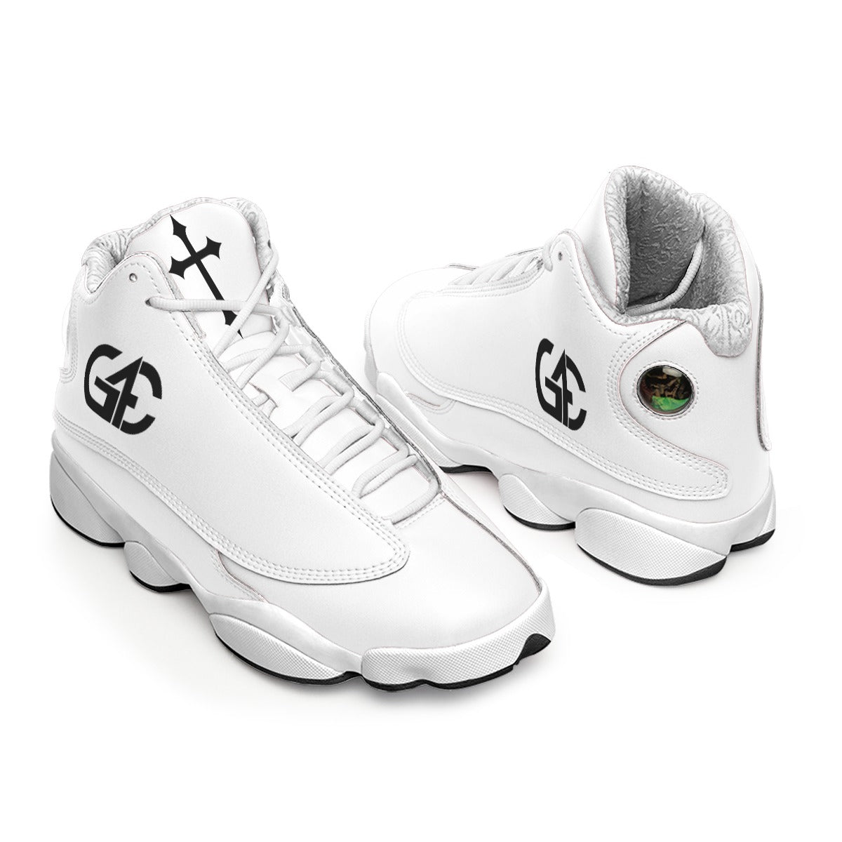 Men's Curved Basketball Shoes With Thick Soles