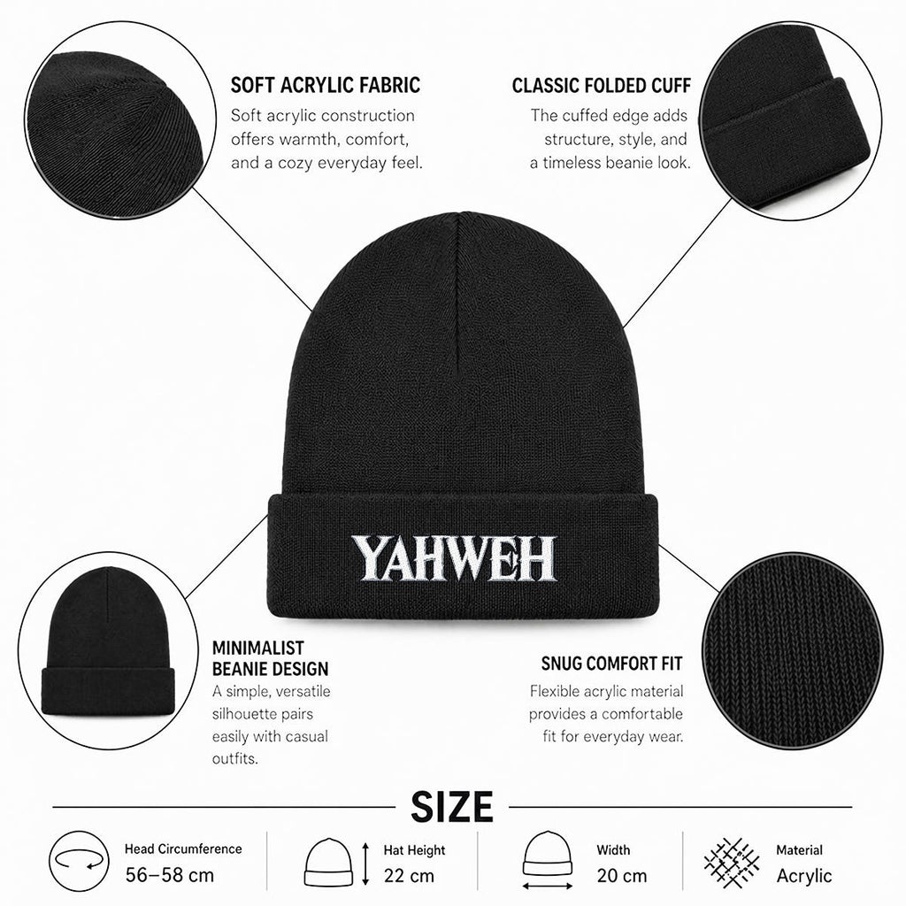 Embroidered Knit Beanie