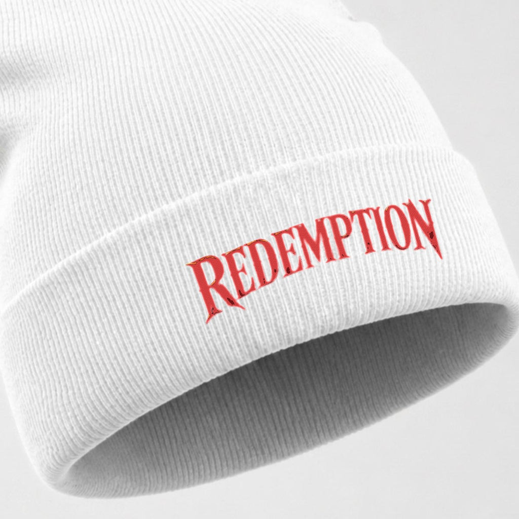 Embroidered Knit Beanie