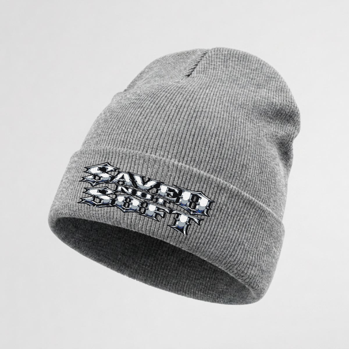 Embroidered Knit Beanie